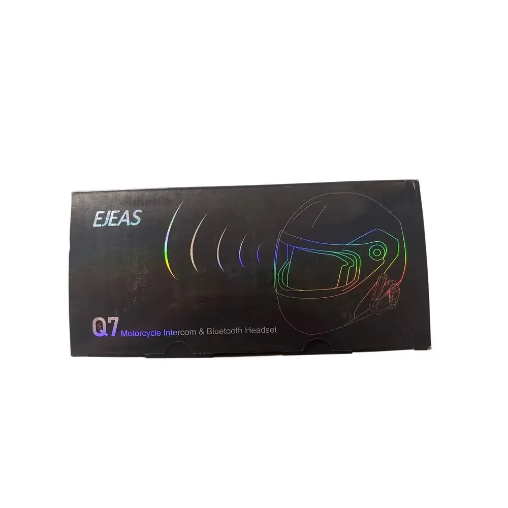 EJEAS Q7 Bluetooth 5.0 Motorcycle Intercom Helmet Headset 7 Riders 800m - NIB